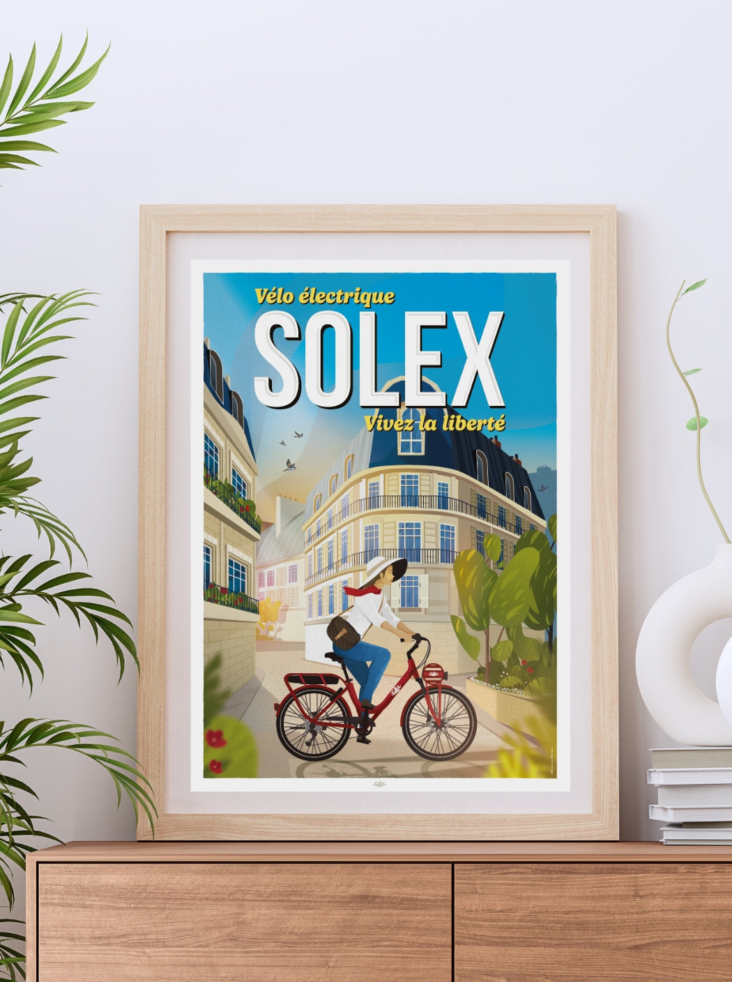 Affiche Solex «Vivez la liberté»