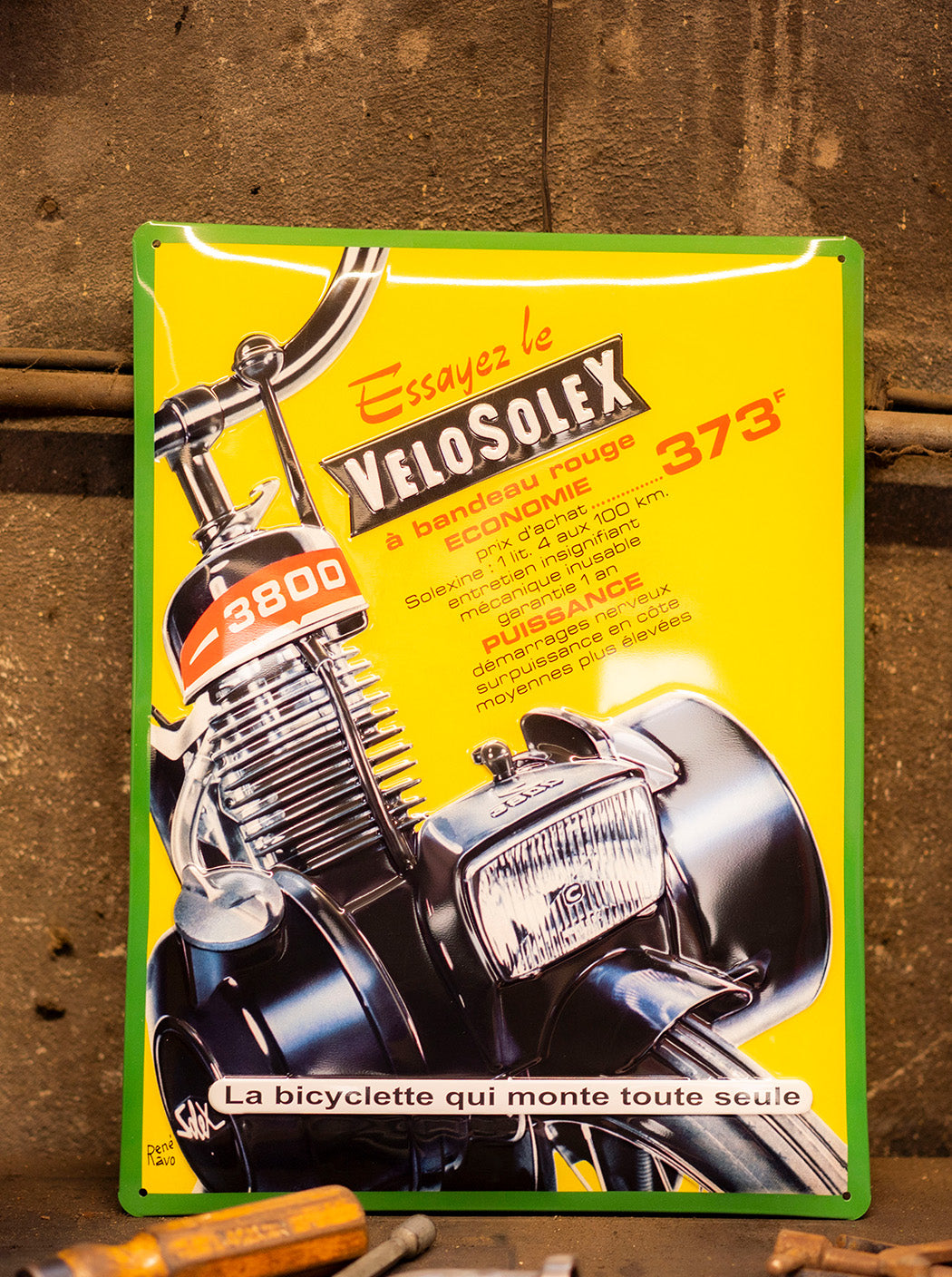 Plaque « Essayez le VeloSoleX »