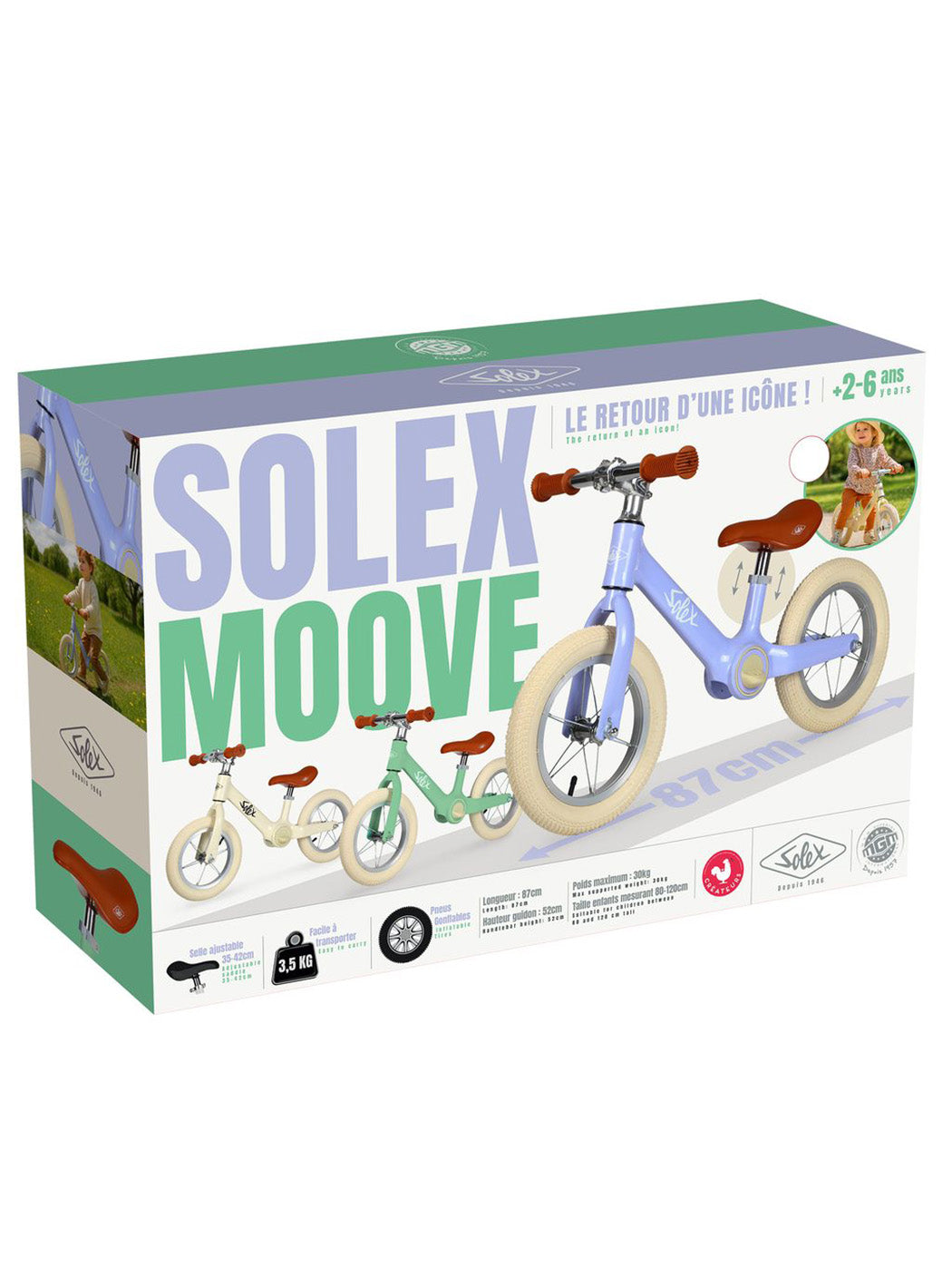 Draisienne «Solex Moove» Mauve